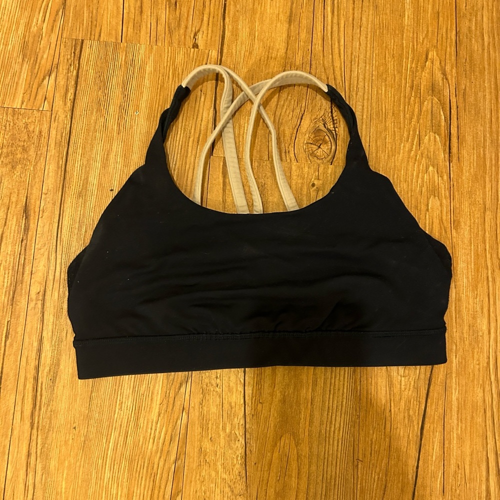 Navy Blue LuluLemon crisscross sports bra. Size Small